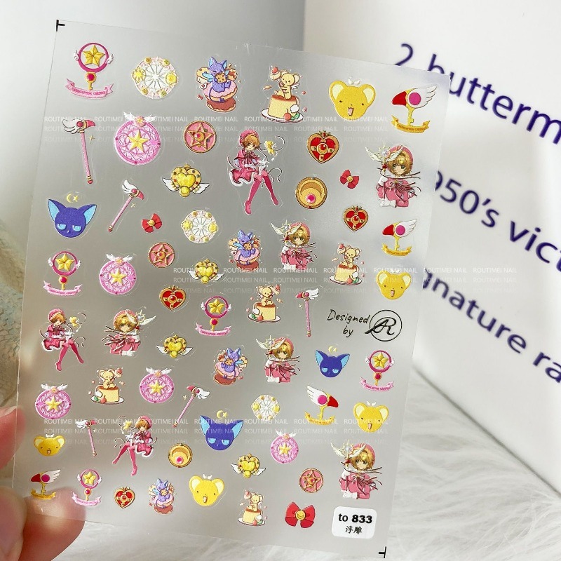 Nail Art Maroon - Sailor Moon Adesivos para unhas Tsukino