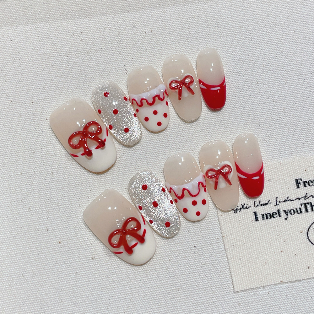 Nail Art Oval - Kit de 10 Unidades de Unhas