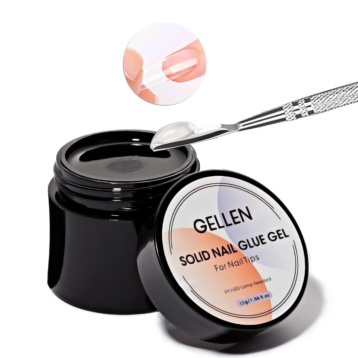 Nail Art Ombre - GELLEN Cola Sólida para Unhas, Gel