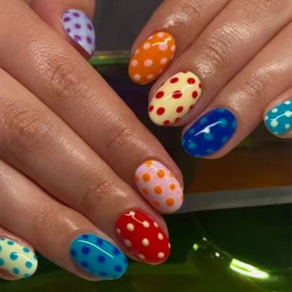 Nail Art Oval - Conjunto de 24 Unidades de Unhas