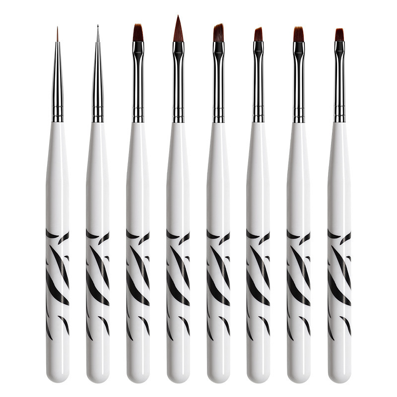 Nail Art Zebra Design - Conjunto de pincéis para arte em