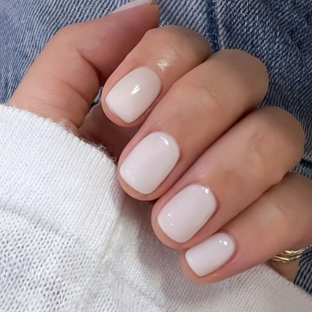 Nail Art Ombre - 24 Unidades de Unhas Postiças Brancas