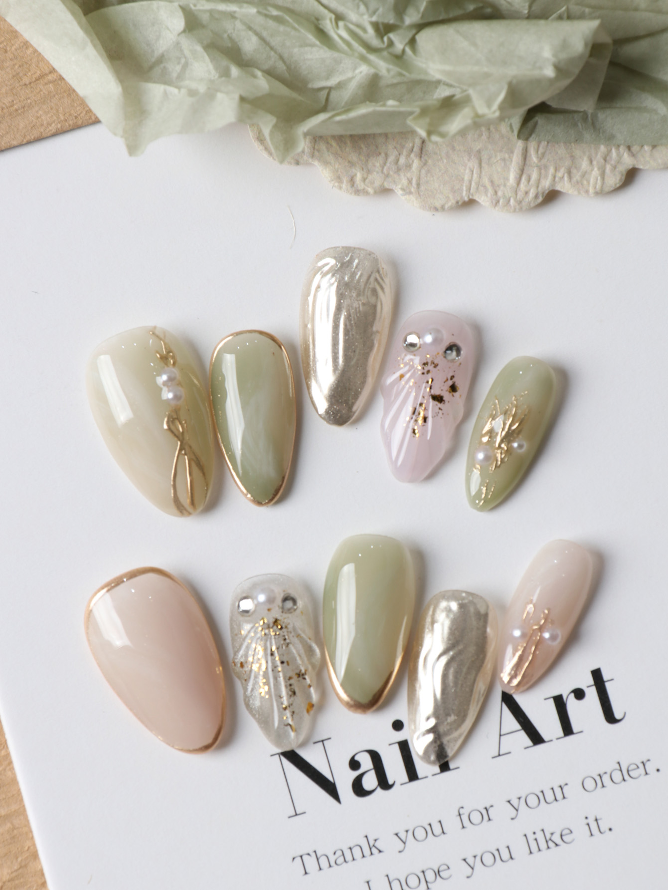 10 Unidades de Unhas Postiças  - Nail Adhesive Tab avaliação e preço