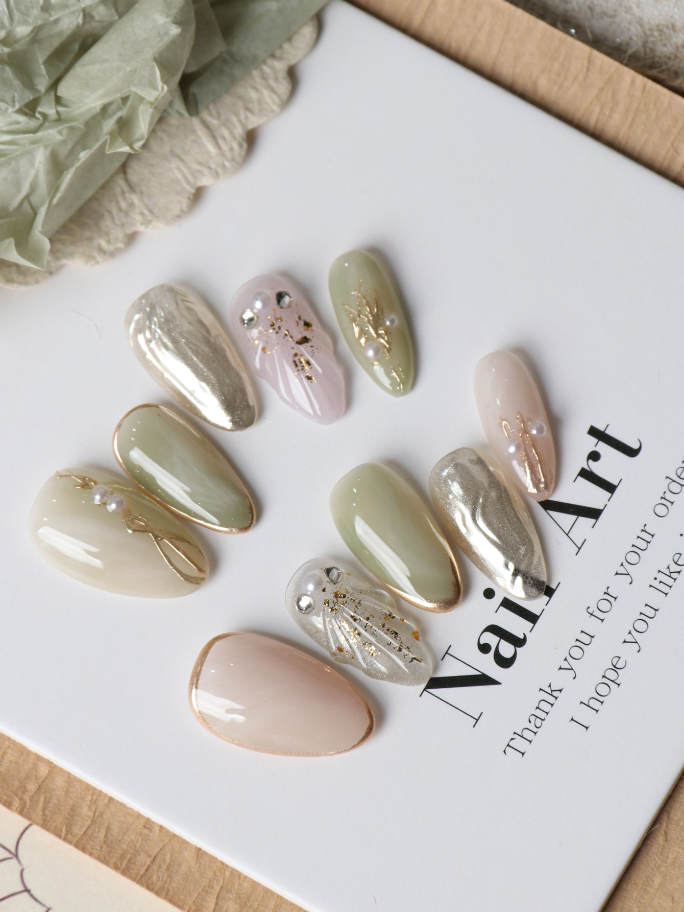 10 Unidades de Unhas Postiças  - Nail Adhesive Tab avaliação e preço