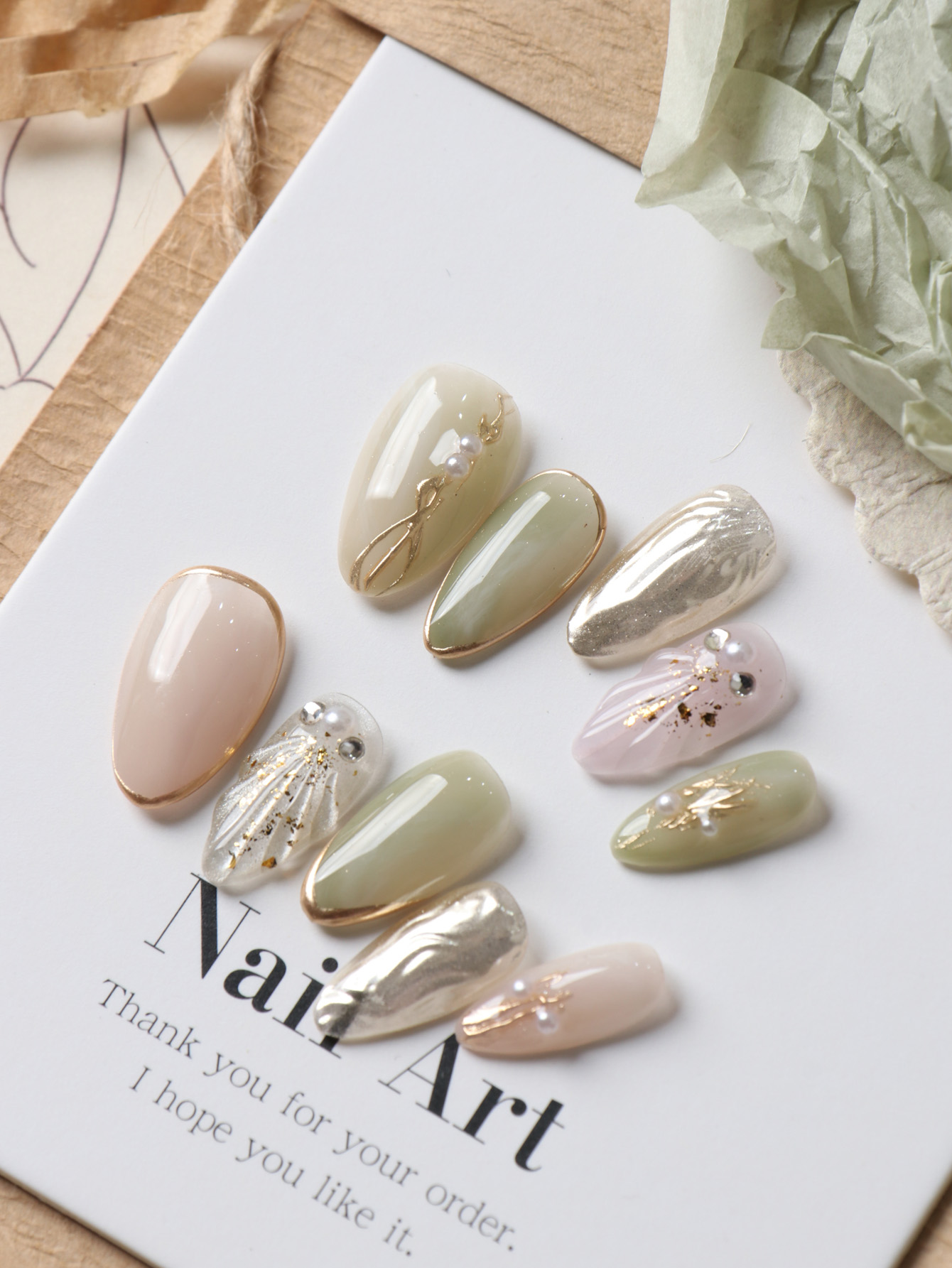 10 Unidades de Unhas Postiças  - Nail Adhesive Tab avaliação e preço
