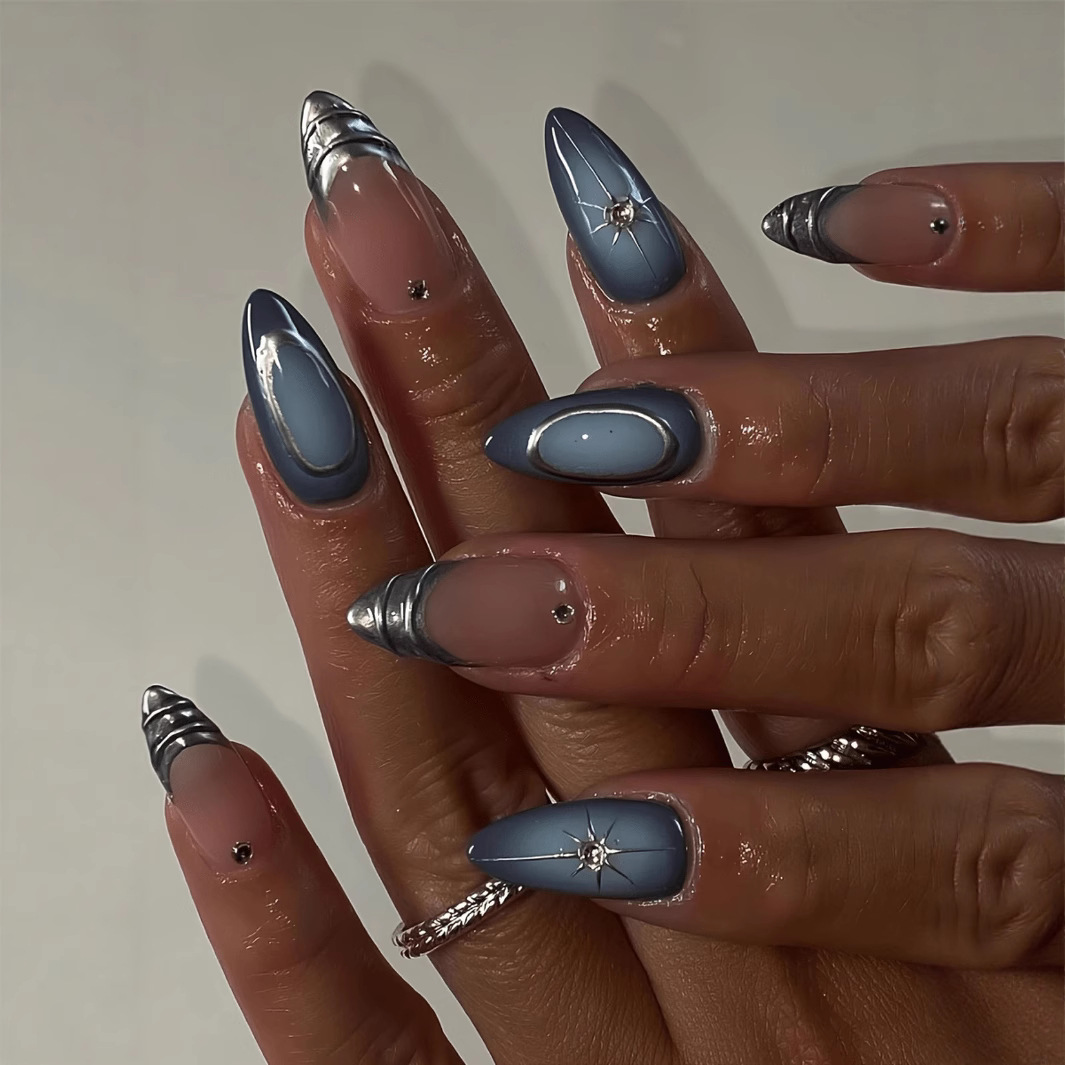 Conjunto de unhas curtas de am - Nail Art Maroon avaliação e preço