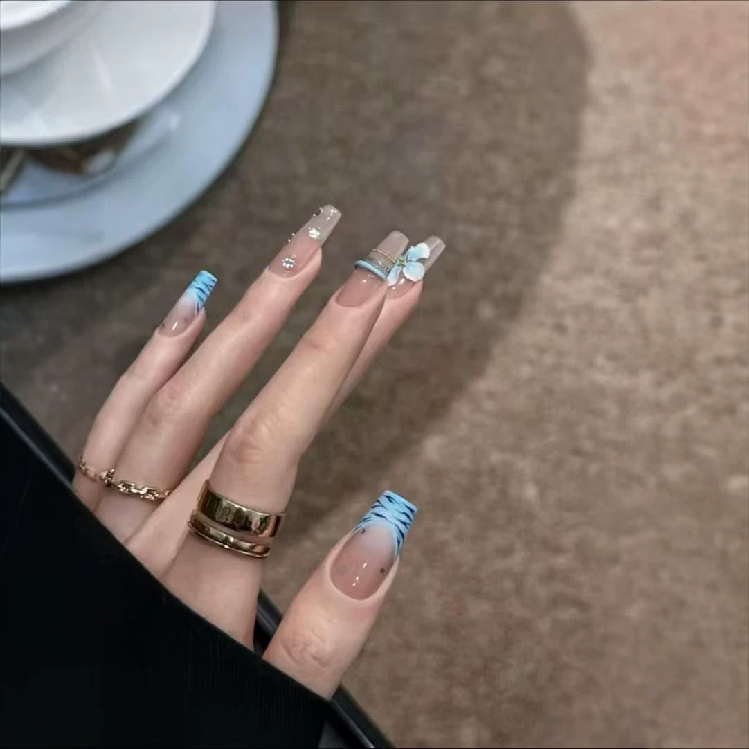 10 Unidades de Unhas Postiças  - Nail Art Zebra Design avaliação e preço