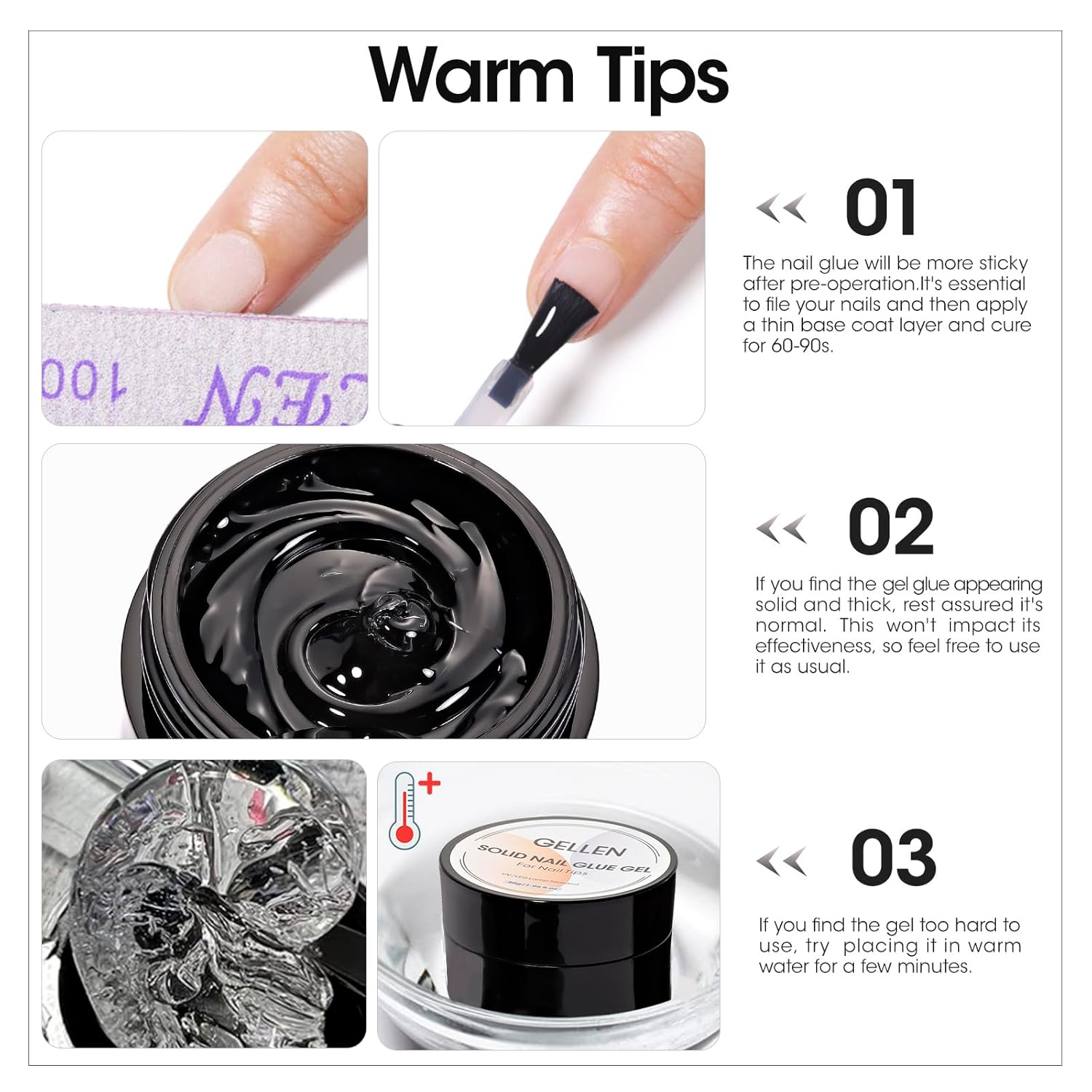 GELLEN Cola Sólida para Unhas, - Nail Art Ombre avaliação e preço