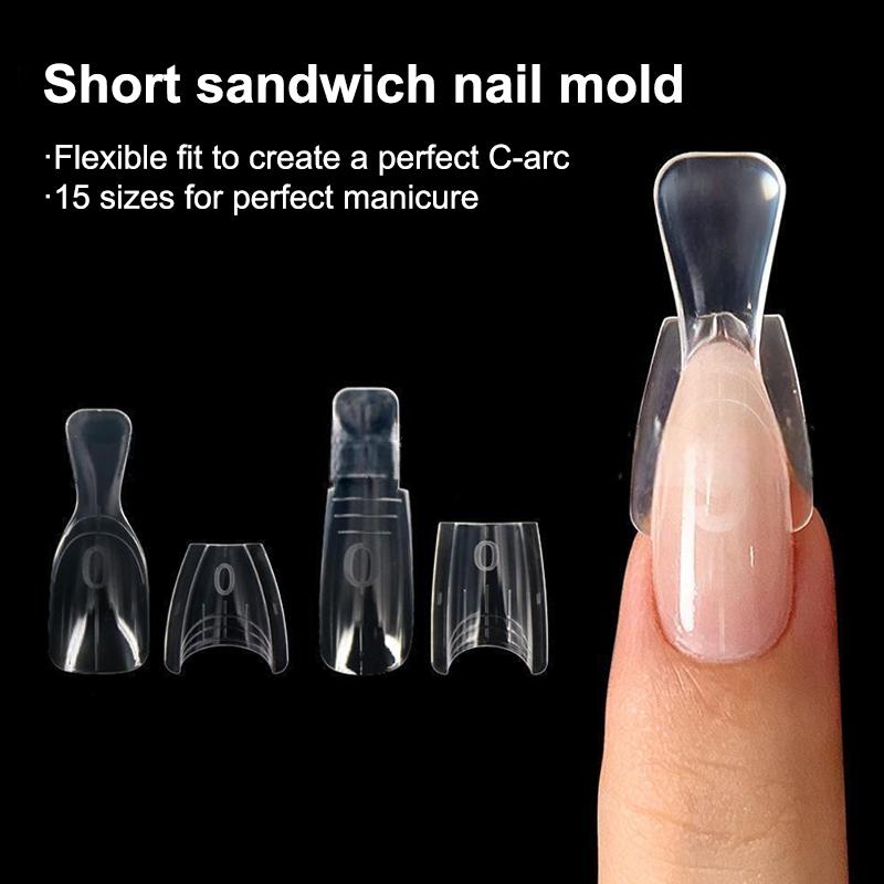 60 peças/caixa Moldes Duplos p - Nail Art Ombre avaliação e preço