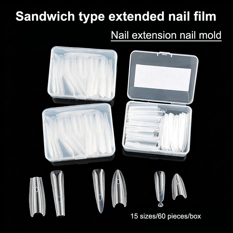 60 peças/caixa Moldes Duplos p - Nail Art Ombre avaliação e preço