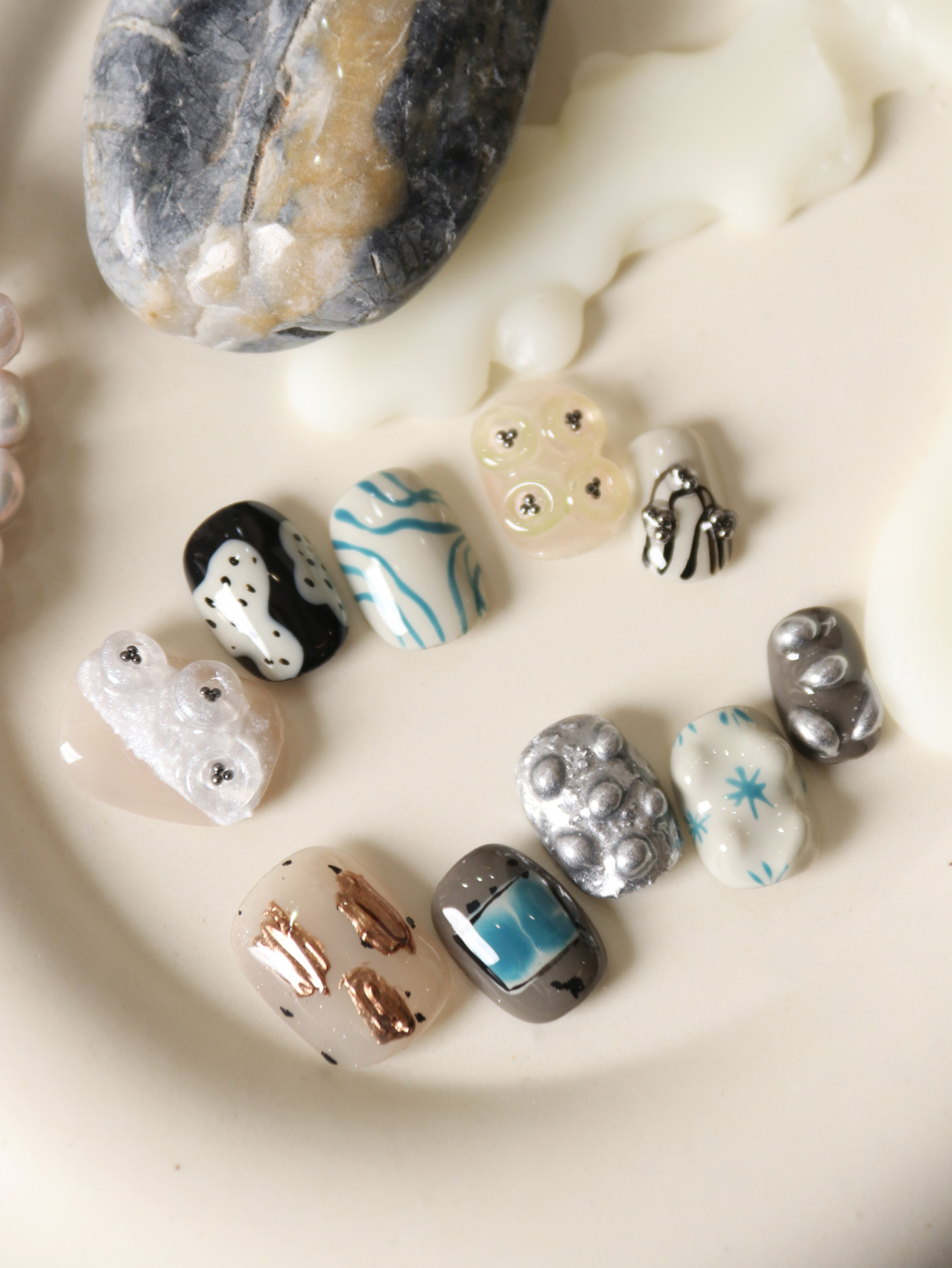 10 Unidades de Unhas Postiças  - Nail Adhesive Tab avaliação e preço