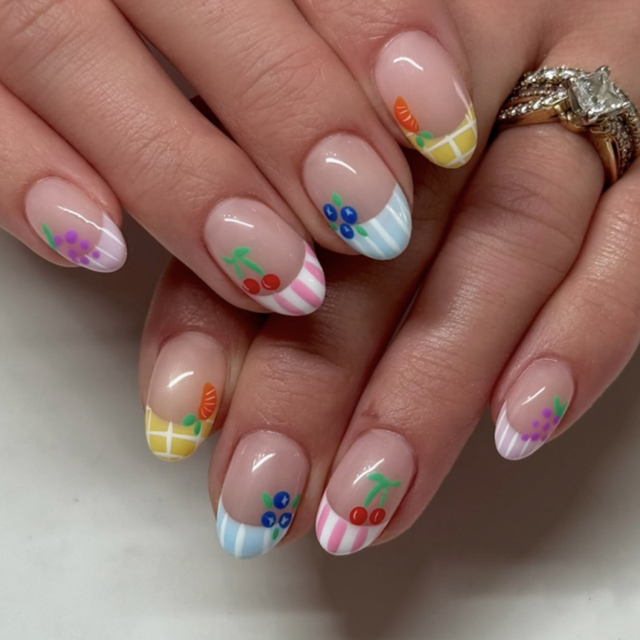 24 pçs simples amêndoa unhas d - Nail Art Oval avaliação e preço