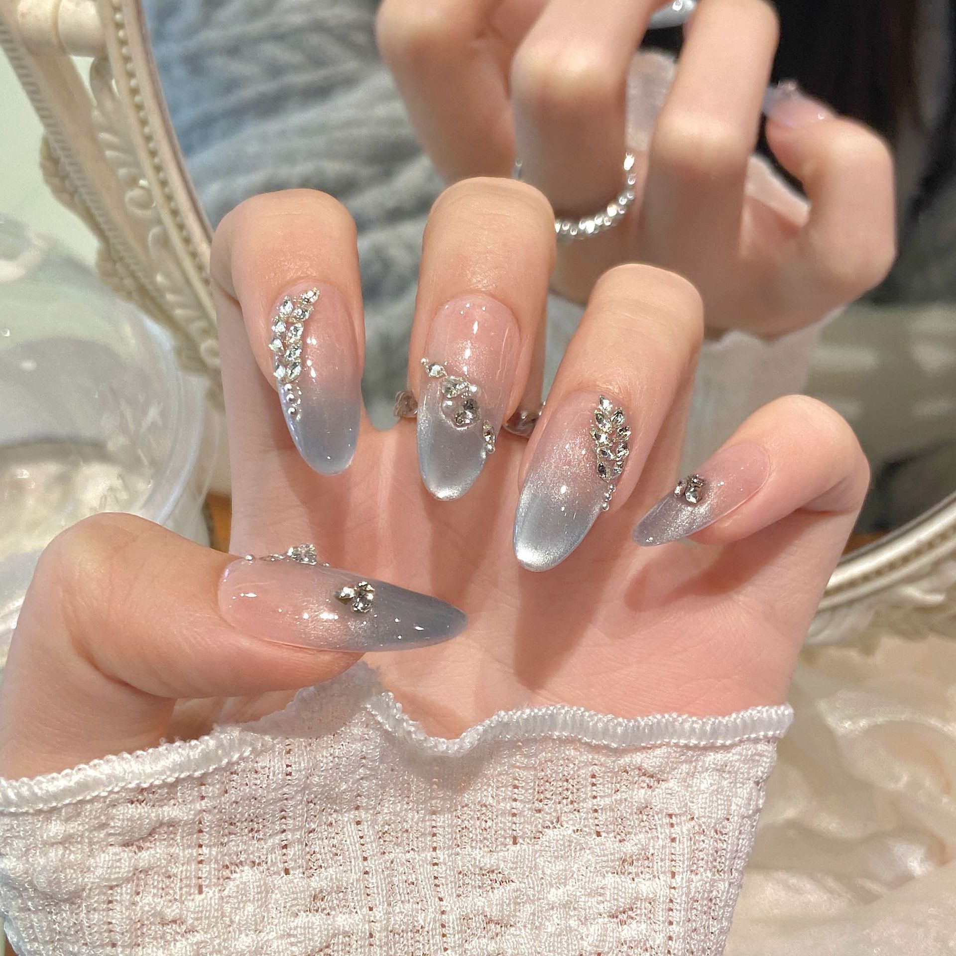 10 peças de unhas postiças ova - Nail Art Oval avaliação e preço