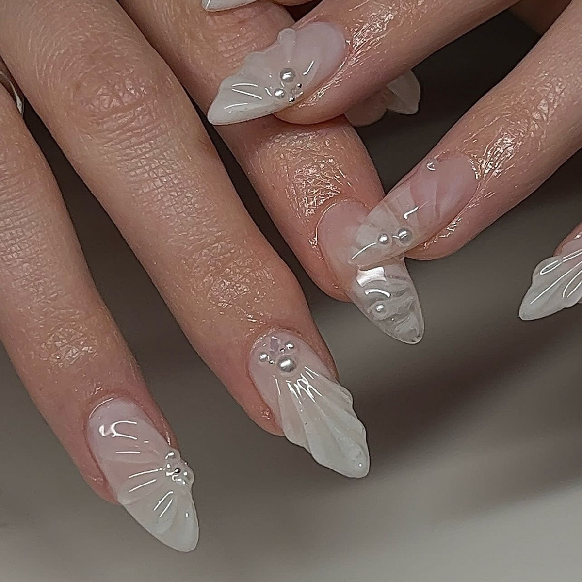 24 pçs simples verde francês u - Nail Art Oval avaliação e preço