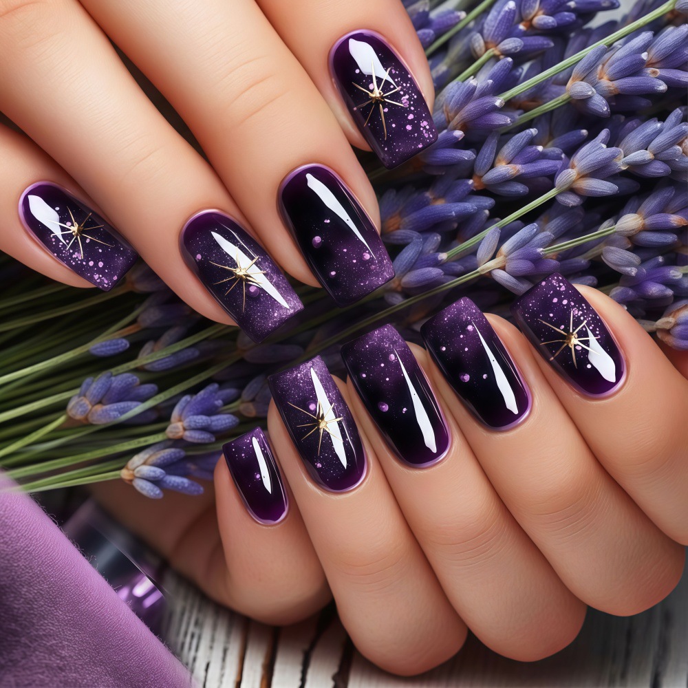 Unhas postiças curtas e médias - Nail Art Maroon avaliação e preço