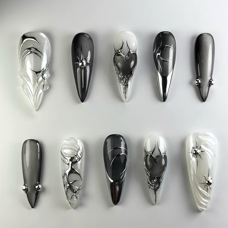 Conjunto de 24 Unhas Postiças  - Nail Art Oval avaliação e preço