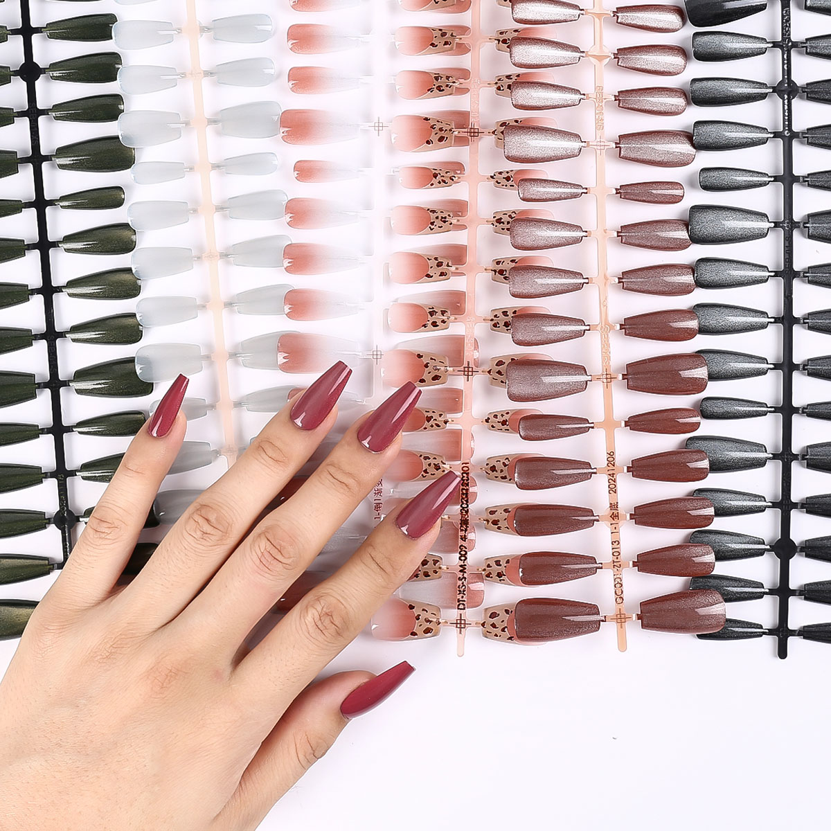 30 pçs oval curto rosa imprens - Nail Art Oval avaliação e preço