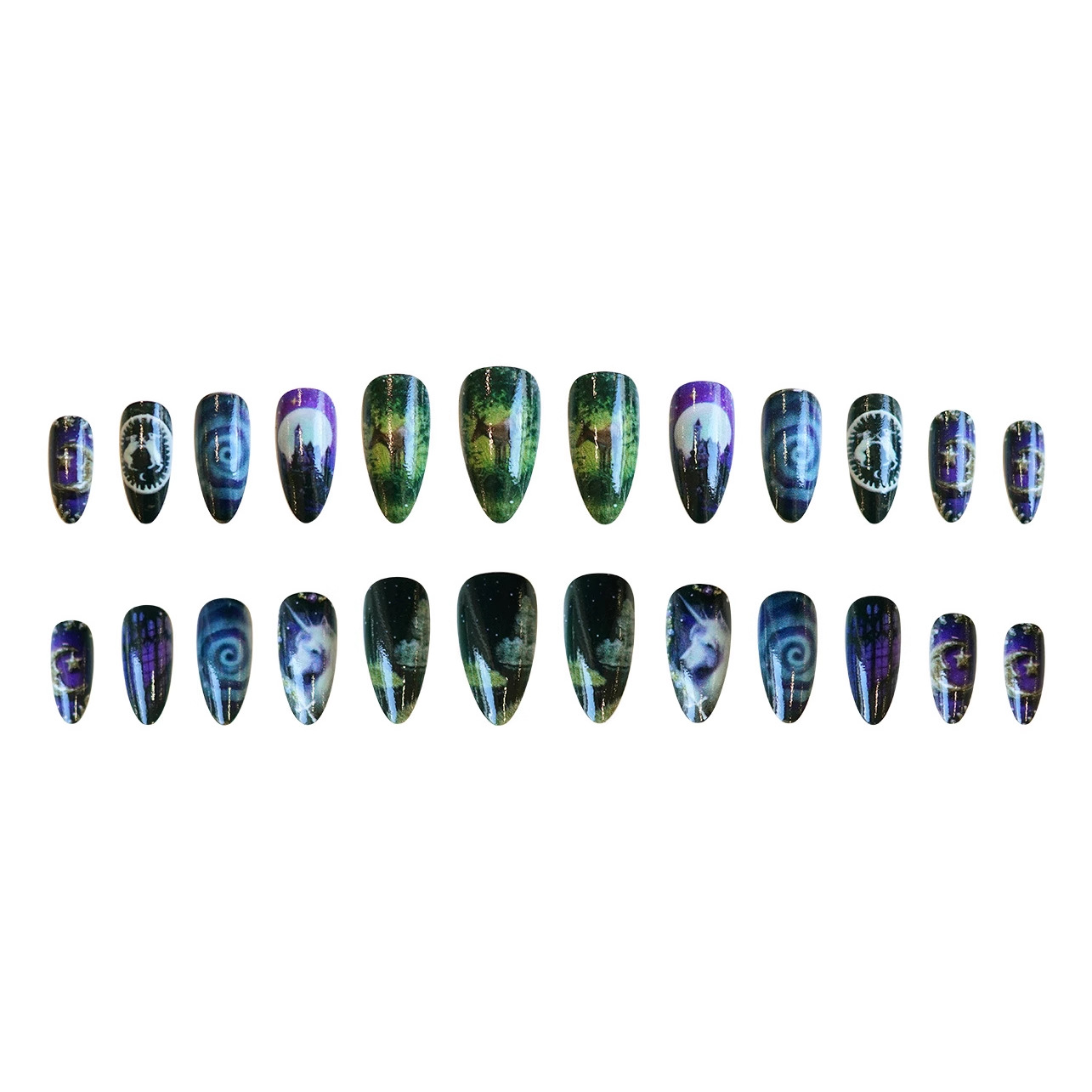 24 pçs fantasia cavalo celesti - Nail Art Maroon avaliação e preço
